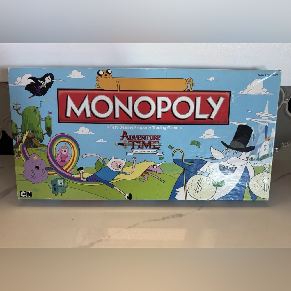 Monopoly Adventure Time Collector’s Edition Board Game (2013) RARE